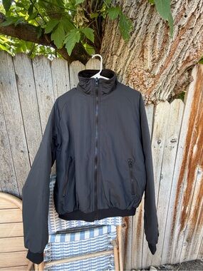 Yeezy Men's Black Bomber Jacket with Zip Pockets